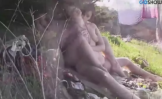 Outdoor Lesbians Tantalizing Nipple Clitoral Delights